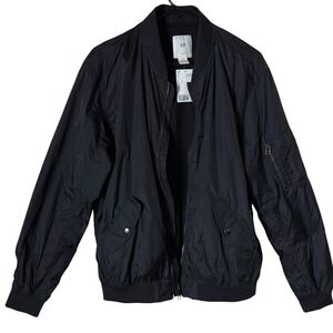 New NWT Bomber Jacket Black Mens Size M Lightweight Utility Flight Jacket‎